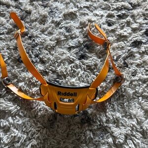 Riddell Kids Yellow Face Mask with Chin Strap